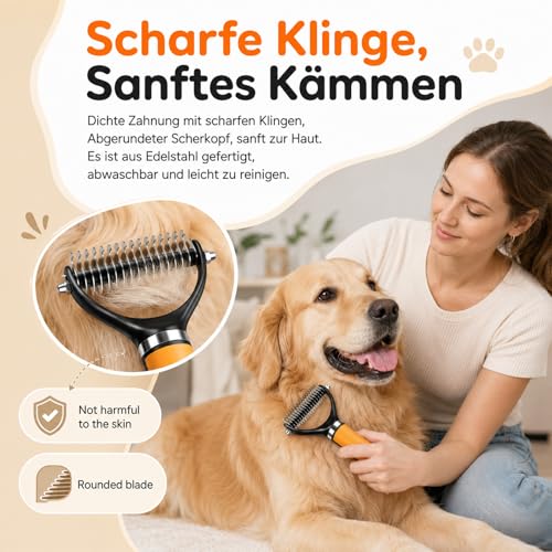 Pet Grooming Brush, Pets Knotted Dog Grooming, Pets Knotting Comb, Professional Pet Deshedding Brush, Deshedding Comb Fur Brushes, Shedding Brushes For Dogs And Cats (Green) - color: Green