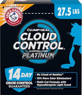 ARM & Hammer Cloud Control Platinum Cat Litter, 27.5 lbs | Multi-Cat Clumping Litter, Hypoallergenic and Dust-Free, 14-Day Odor Control - style: Cloud Control Platinum Clumping Litter