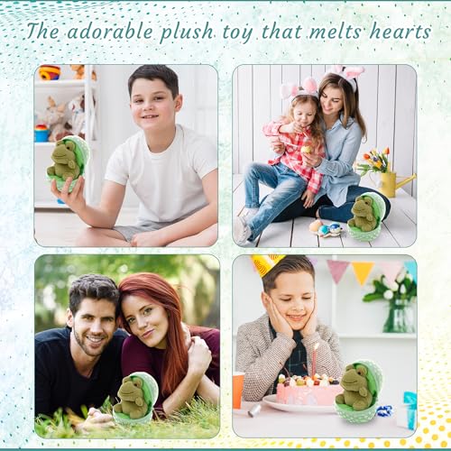 Easter Stuffed Animal - 6 inch - Surprise Zip up Egg Hideaway Springtime Inspired Plush Toy Gift for Kids, Boys and Girls - Easter Mother's Day Birthday (New Frog Egg) - color: New Frog Egg