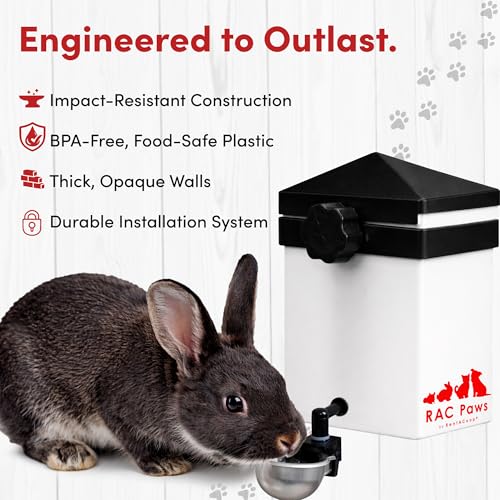 RentACoop 64oz Small Animal Drinker with Auto-Fill Metal Cup - size: 64oz