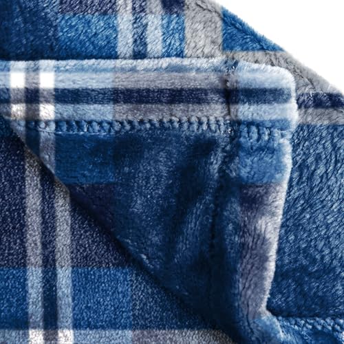 Jay Franco Gilmore Girls Chilton Crest Plush Throw Blanket - Measures 50 x 60 Inches, Super Soft Lightweight Fleece Bedding - color: Blue - Gilmore Girls