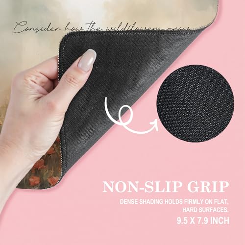Christian Jesus Walking with Girl Mouse Pad, Christian Jesus Gifts Mouse Pads Mousepad for Desk Office Computers Laptop, Religious Office Supplies Desk Accessories, 9.5x7.9 Inch - color: 06Child
