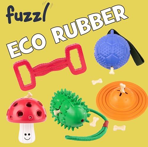 Fuzzl Eco Rubber Chuck & Treat Hedgehog - Purple - Long Lasting Dog Chew Toys for Aggressive Chewers Strong Dog Toy for Dogs Durable Puppy Toys - style: Hedgehog Purple