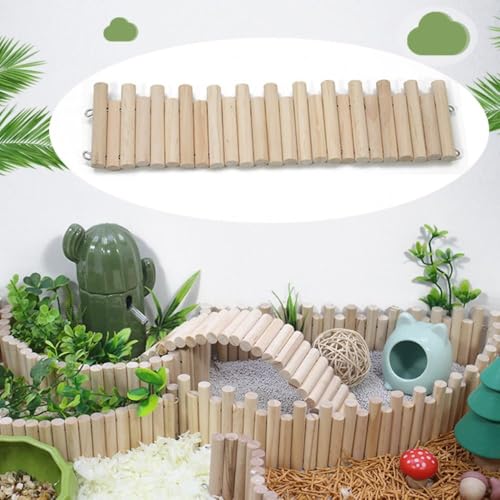 Pet Hamster Ladder Bridge Bendable Climbing Toy Suspension Ladder for Small Pets Gerbil Mice Chinchilla Habitat Décor(20cm-7.5CM) - size: 20cm, style: 7.5CM