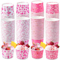 Jingmore 100 Pcs Ice Cream Paper Cups Bulk 8 oz Disposable Dessert Bowls for Hot or Cold Food Snack Treats Gift for Birthday Summer Party Favor Decoration (Cowgirl) - style: Cowgirl