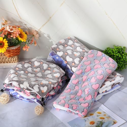 6 Pcs Rat Hammock Set Ferret Hanging Tunnel 3 Tier Guinea Pig Hammocks Hideout Soft Chinchilla Bed for Cage Accessories Hide,Play and Sleep(Cute,Heart) - color: Cute