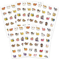TheClover 150Pcs Creative Cat Sticker Set - Funny Food & Costume Kitty Decals, Quirky Designs with Sushi, Astronaut, Unicorn & More, Waterproof Self-Adhesive for Laptop, Water Bottle, Journal - style: Creative Cat Sticker Set