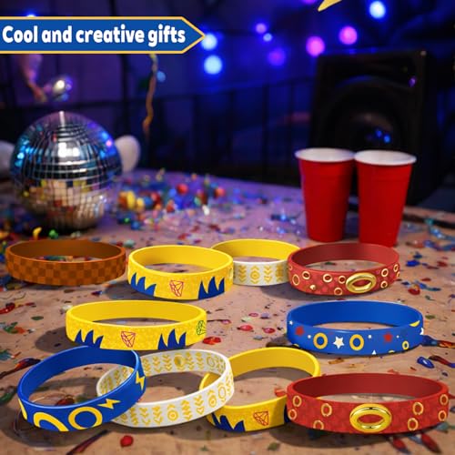 30 Pcs Hedgehog Silicone Bracelets, Party Favors Goodie Bag Fillers | Hedgehog Wristbands for Party Supplies, Goodie Bag Fillers, Prize Boxes, Favor Stations