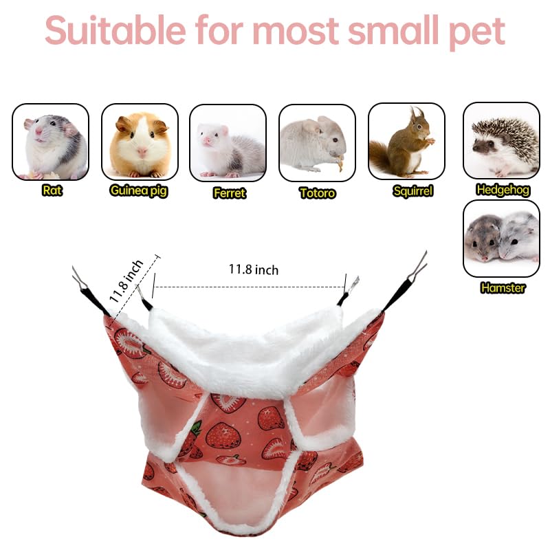Rat Ferret Hammock Toys Cage Accessories, Guinea Pig Hideout Tunnel, Warm Bed for Rat Ferret Guinea Pig Sleep Hide and Play (5.Three Layers Hammock) - color: 5.Three layers hammock