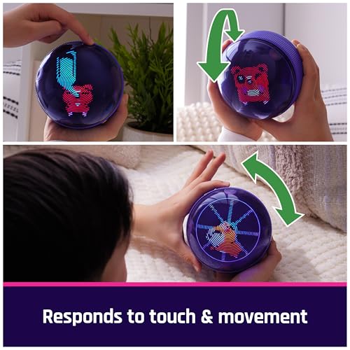 BITZEE Hamster Ball Interactive Toy & Digital Pet, Ages 5+ | Collect 20 Virtual Friends, Rolls & Reacts to Touch, Play 5 Mini Games, Screen-Free Responsive Play, Birthday Gift for Kids