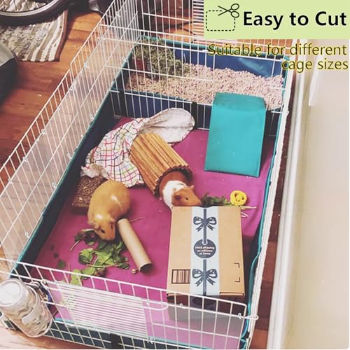 Pet Cage Liner Protection, Rabbit Cage Plastic Panels, 18 PCS Cage Urine Guard for Rabbit, Guinea Pig, Hamster, Hedgehog, Chinchilla, Ferret, Bunny - Transparent, 11.8"x5.9" - size: 18PCS,11.8"x5.9"