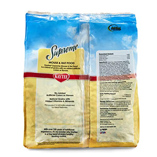 Kaytee Supreme Pet Mouse and Rat Food, 4 lb - size: 4 Pound (Pack of 1)