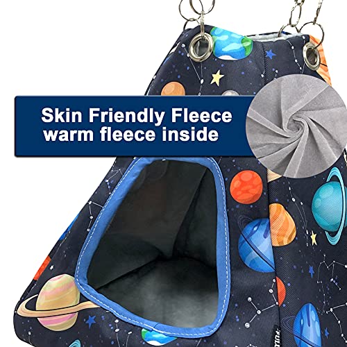 Guinea Pig Hideout Ferret Hammock, Tough Chow Mat Material, Easy to Clean, Suitable for Small Pets - color: black