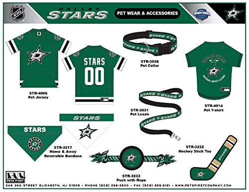 Pets First NHL Dallas Stars Stick Toy for Dogs & Cats. Play Hockey with Your Pet with This Licensed Dog Tough Toy Reward! - color: Dallas Stars, style: NHL Dog Tug Toy