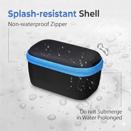 Case for ProtoArc Ergonomic Mouse, Travel Carrying Case Compatible with ProtoArc EM11 NL Bluetooth Rechargeable Wireless Vertical Mouse (Black-Blue) - color: Black-Blue