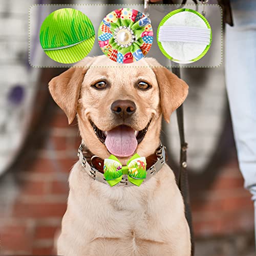 PET SHOW 4pcs Small Dogs Collar Flowers and Bows Charms For Festival Holiday Party Cats Rabbits Slides on Collars Leashes Puppies Medium Dog Collar Attachment - color: Easter-12pcs