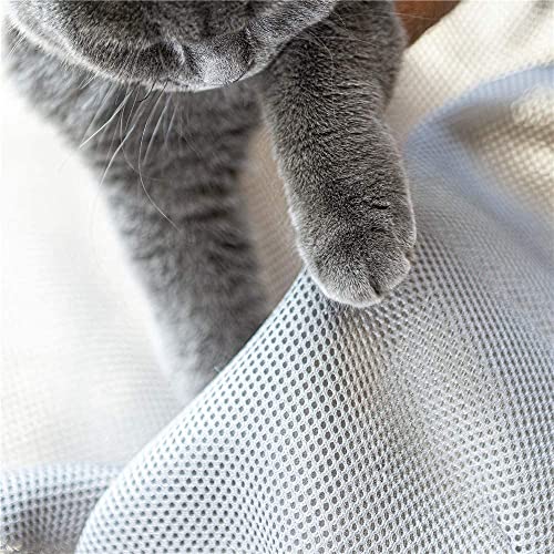 Cat Bed Large Free-Standing Detachable Pet Hammock Cat Sleep, Grey | Cat Supplies Pet Supplies Whole Wash Stable & Breathable Easy Assembly Indoors Outdoors, 16.9 in x 16.9 in x 9.5 in - color: Grey, size: 22.0"L x 21.3"W x 11.0"Th (Mesh)