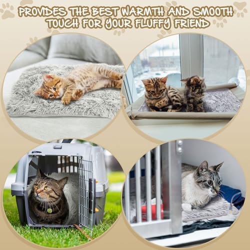 2 Pcs Guinea Pig Warm Bed Mat Small Pet Blankets Dog Bedding Guinea Pig Fleece Cage Liners Washable Waterproof Mats Sleep Pad Cover Hamster Cat Dog Cage Liners Accessories(Rectangle,24 x 16)