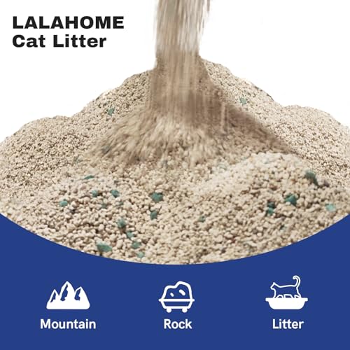Clumping Cat Litter, Premium Bentonite Cat Litter Sodium-Based, Dust-Free, Strong Durability, Odor Control, Natural Mineral Formula Unscented Litter for RealScooper - 15 lb. Box - size: 15lb-Frustration Free Pack