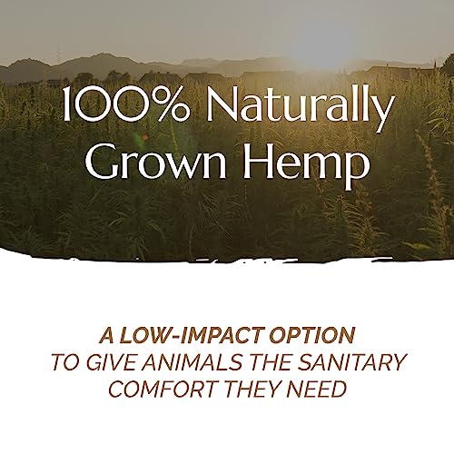 AubiZoo High Grade Small Animal Hemp Bedding, Ultra Absorbent Blend of Hemp Pieces Designed for The Comfort of Pets, Rat Cages, Guinea Pigs, Bunny Rabbit, Reptile Terrarium, Bird, Easy Size 3kg 6.6lb - size: 6.6 Lbs