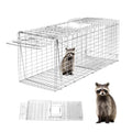 Animal Trap 26"x10"x9" Cage Trap,Heavy Duty Folding Raccoon Traps | Live Animal Cage Trap,Humane Catch and Release Stray Cats,Squirrels,Rabbits