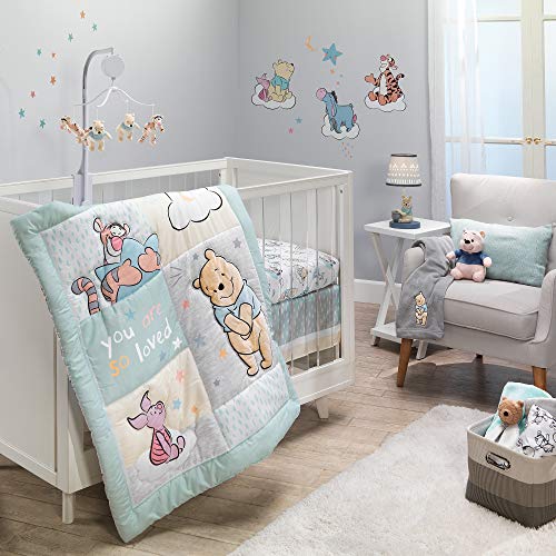 Lambs & Ivy Disney Baby Winnie The Pooh Hugs White Fitted Crib Sheet (Pack of 2) - color: Pooh Hugs, size: Standard Crib (Pack of 2)