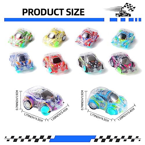50 Pcs Mini Pull Back Cars Set, Pull Back Racing Vehicles for Kids Toddlers, Bulk Toys Party Favors Treasure Box, Classroom Prizes, Pinata Fillers,Goodie Bag Stuffers for Boys Girls
