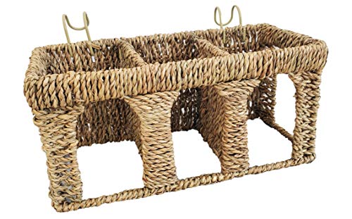 All Natural Seagrass Five Arch Guinea Pig Hay Rack with Option to Attach to Cage (Sea Grass Woven)