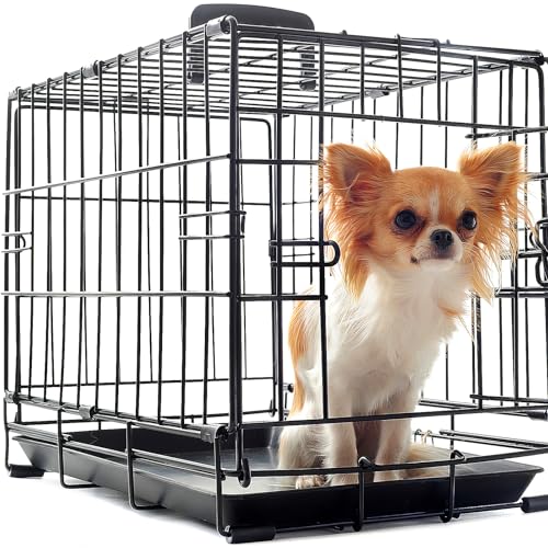 Beavorty Dog Crate Tray Replacement 16.92X12.99X0.98 Inch Leakproof Plastic Bottom Pan for Small Dog Kennels Bird Cage Tray Easy to Clean 2 Pack - size: 46x30cm