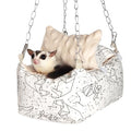 Sugar Glider Bonding Pouch,Hamster Bed with Beaded Fleece Lining,Syrian Hamster Habitat Mini House,Play and Sleeping - Pet Hideout