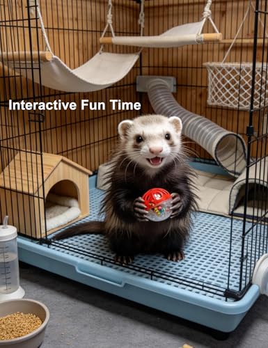 10-Pack Ferret Bell Ball Toys, Non-Toxic PP, Hollow Chew Play | Smooth Edges, Chew-Resistant Build, Boredom Reduction