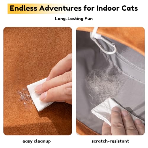 Cat Tunnels for Indoor Cats Straight Capybara Plush Peekaboo Cat Tunnel Toy Collapsible Suede Pet Tunnel Tube for Kittens Play Toy, 31.5" L - size: Small Straight Tunnel