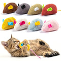 8Pcs Catnip Cat Mice Toys Interactive Mouse Cat Toy for Indoor,Adult & Kitten Cat Toys for Playing, Chewing & Teeth Cleaning