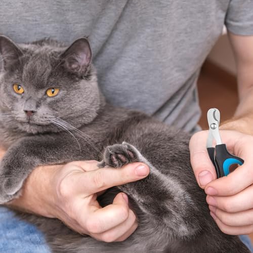Lemecima 20 Pcs Cat Nail Clipper Bulk Kitten Claw Trimmer Pet Nail Cutter Claw Care for Cats, Kittens, Bunny, Puppy, Rabbit, Gatos, and More