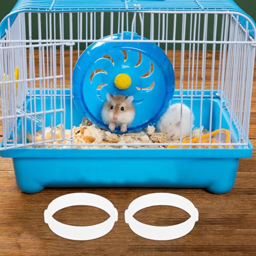Beavorty 20pcs Hamster Tunnel Rings and Tube Connectors White Plastic Cage Expansion Kit for Small Animals’ Hideout and Exploration Flexible DIY Hamster Cage Tubes for Mice