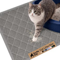 GORILLA GRIP Cat Litter Box Mat, Cushioned Coil Mesh Litter Trapping Mats, Scatter Control Supplies for Less Mess, Phthalate Free, Ultra Deep Catch Grooves, Rinse or Vacuum to Clean, 24x17 Gray - color: Grey, style: Small (24" x 17")