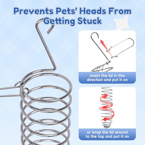 2Pcs Rat Enrichment Toys, 304 Stainless Steel Foraging Toy, Fruit & Vegetable Holder for Mice, Hanging Rodent Cage Accessories, Slow Feeder Puzzle Toy & Parakeet Foraging Tool
