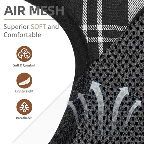PUPTECK Soft Mesh Dog Harness and Leash Set Pet Puppy Cat Comfort Padded Vest No Pull Harnesses, Black&White, S - color: Black&White, size: S (NECK: 12", CHEST: 14"-18")