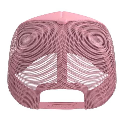 Hamster Bedding Change Day Trucker Hat with Adjustable Mesh Back - color: Pink