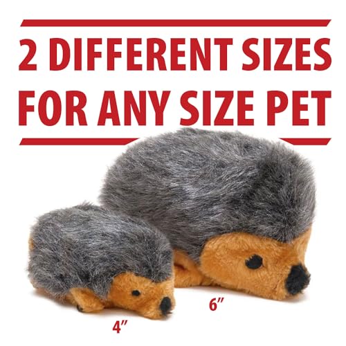 Jeffers Pet Plush Hedgehog Dog Toy with Squeaker, 4"- Soft Stuffed Plush Animal Toy for Puppies Small Medium Dogs, Interactive Play, Training, Fetch, Tug, Chew, Cuddle Companion, Indoor Fun - 1 Pack - color: Gray Hedgehog