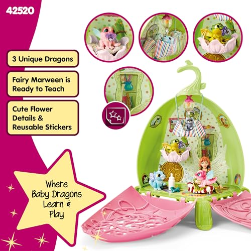 Schleich Bayala - 19Pc Marween'S Animal Nursery Playset - Kids 5+ | 42520 | Unicorn Figurine, Fantasy Toy for Girls 5+, Magical Collectible, Screen-Free Imaginative Pretend Play, Fairy Animal Figure