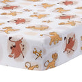 Lambs & Ivy Disney Baby Lion King Safari Fitted Crib Sheet - White - color: Lion King Safari, size: Standard Crib