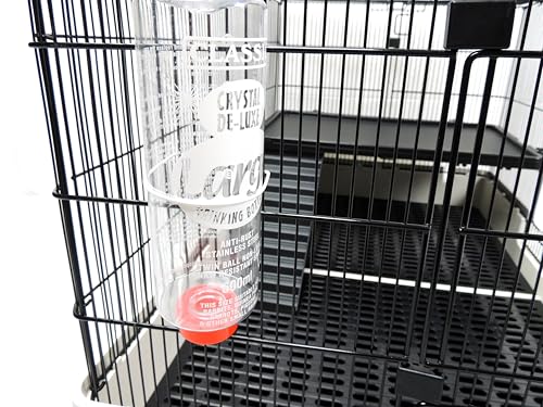 CLASSIC Crystal Deluxe 'Giant' Small Animal Drinking Bottle – 38 oz | Non-Leak Water Bottle for Rabbits, Ferrets, Chinchillas & Other Large Small Pets - size: 1100 ml