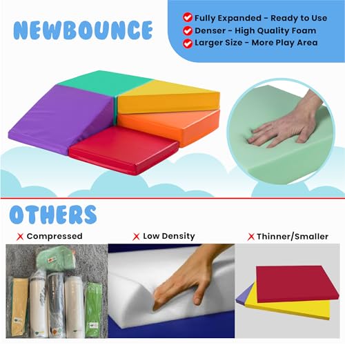 New Bounce Toddler Climbing Toys - Soft Play Set for Kids - Foam Climbing Blocks - Safe Soft Gym Equipment - Great for All Ages