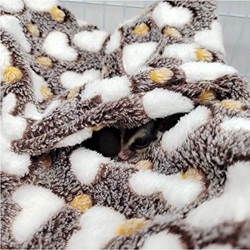 ISMARTEN Small Animal Hanging Hammock, Pet Hanging Nap Sack Sleep Bag Bed, Cage Hammock Beds for Ferret Guinea-Pig Sugar Glider Hamster Rat Mice Chinchilla Flying Gerbil and Squirrel (Green) - color: Green