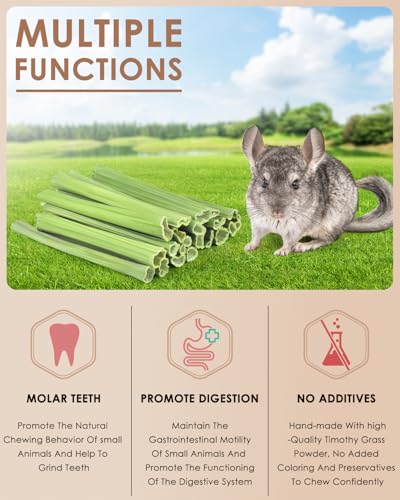 Bissap 25 PCS Guinea Pigs Chew Sticks, Natural Papaya Stems Bunny Chews Treats for Hamsters Chinchillas Small Animals Organic Molar Chewing Snack - size: 25 PCS