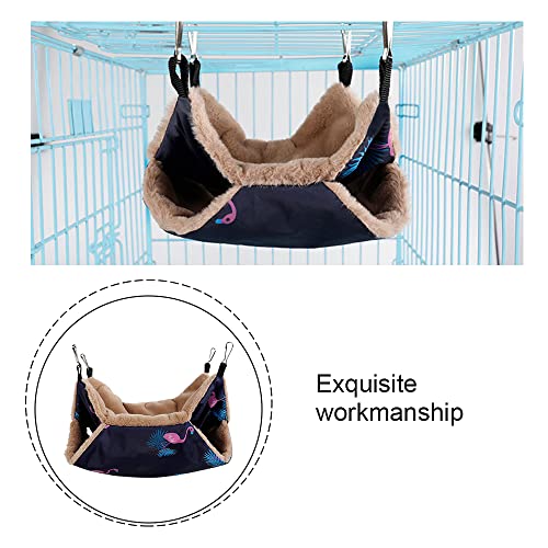 Pet Hammock, Rat & Rabbit Plush, Chinchilla Swing Nest, Small Pet Cage Hammock, Keep Warm, Hamster Hanging Bed, 13.39in x 13.39in, Pink, Solid, Rectangular, Wear Resistant
