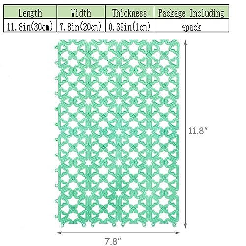 Hamiledyi Rabbit Cage Mats 6 Pcs Rabbit Resting Mat for Wire Floor Cages Plastic Bunny Feet Pad Playpen Feet Mats Floor Feet Pads for Rabbits Bunnies Chinchillas Guinea Pigs and Other Small Animals
