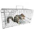 Live Squirrel Trap, Foldable Heavy Duty Humane Animal Cage Trap, Large Rat Trap Cage Catch and Release, Rodent Rabbit Trap for Indoor and Outdoor - 17” L x 7.9” W x 7.5” H