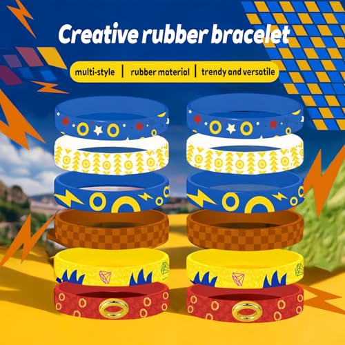 30 Pcs Hedgehog Silicone Bracelets, Party Favors Goodie Bag Fillers | Hedgehog Wristbands for Party Supplies, Goodie Bag Fillers, Prize Boxes, Favor Stations
